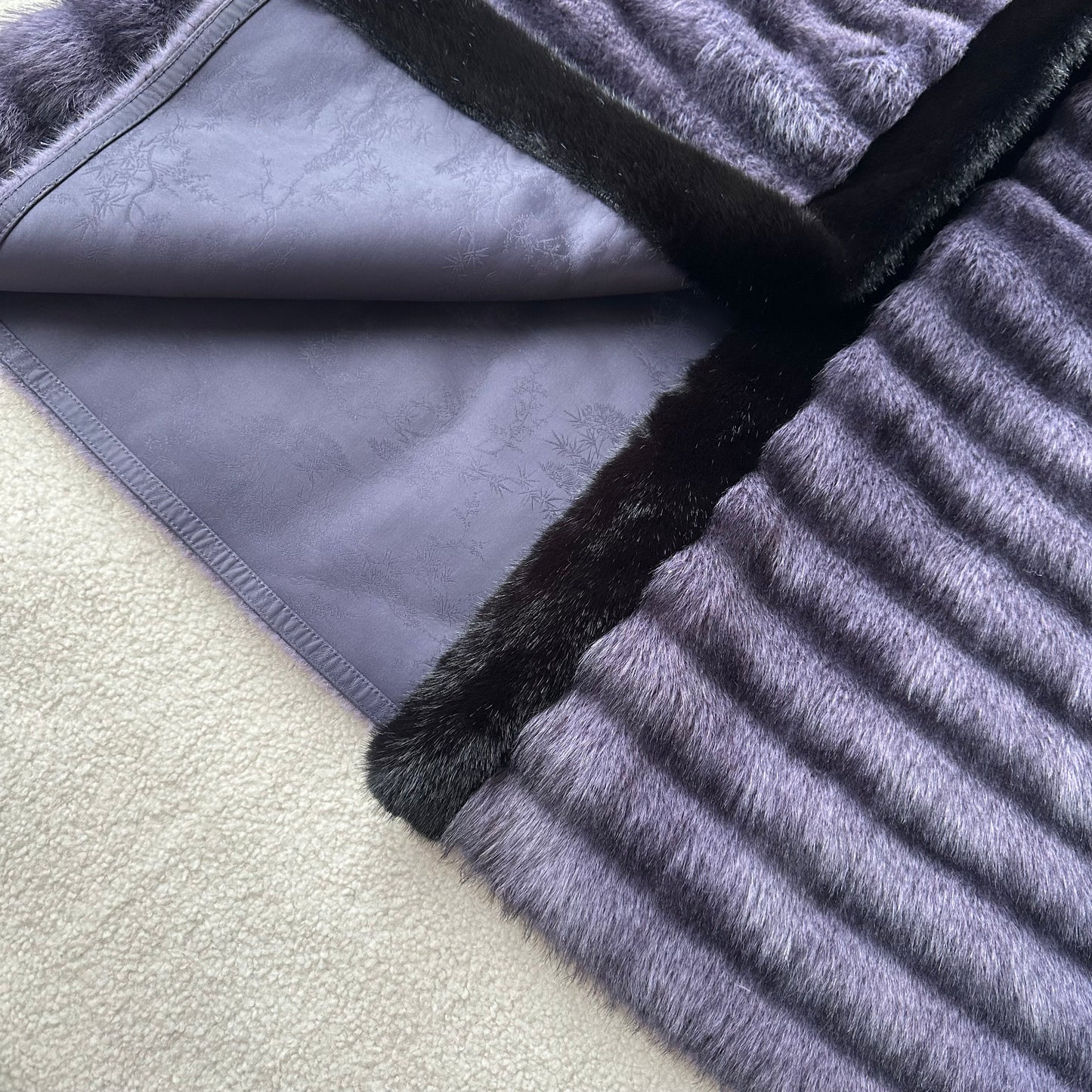 Lavender Faux Fur Coat