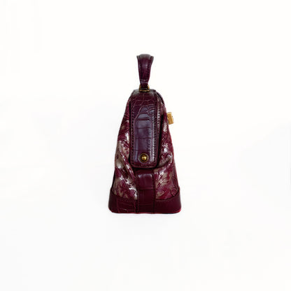 Vintage Embossed Leather Handbag