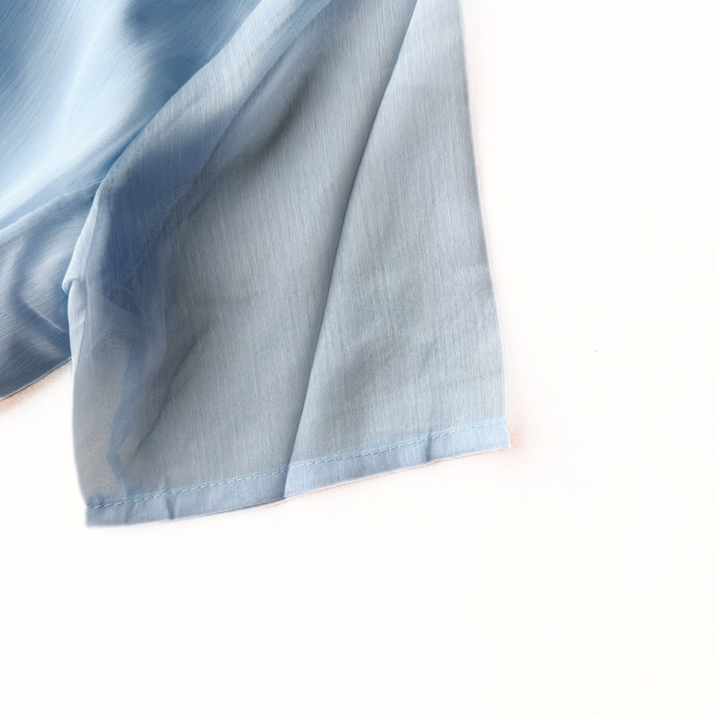 Sky Blue Brushstroke Floral Dress