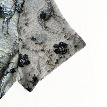 Embroidered Deer Lace Dress