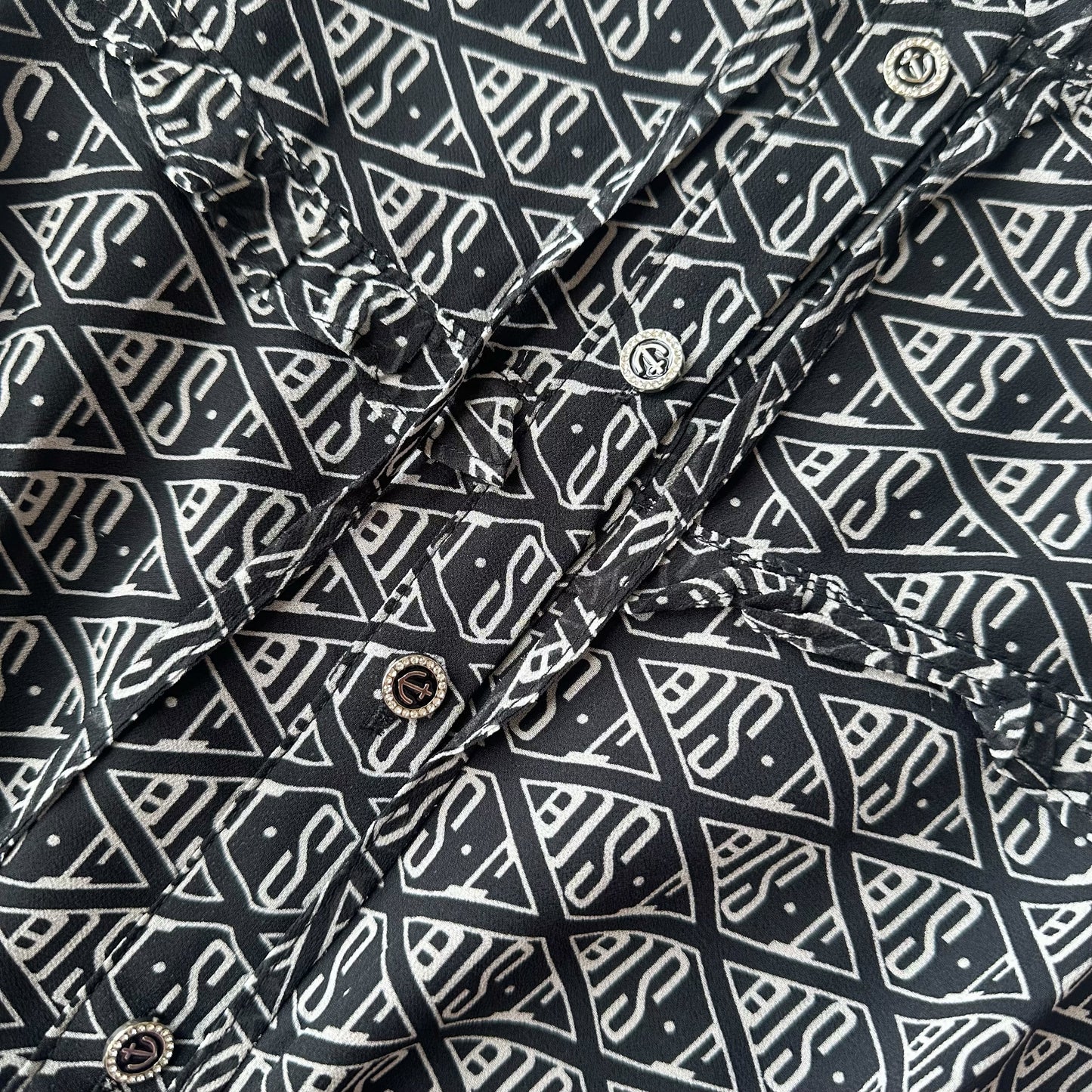 Geometric Print Elastic Waist Midi Dress