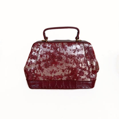 Vintage Embossed Leather Handbag