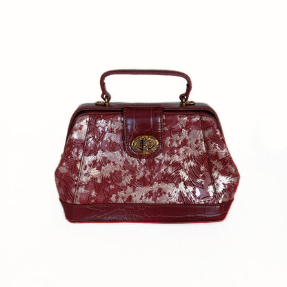 Vintage Embossed Leather Handbag