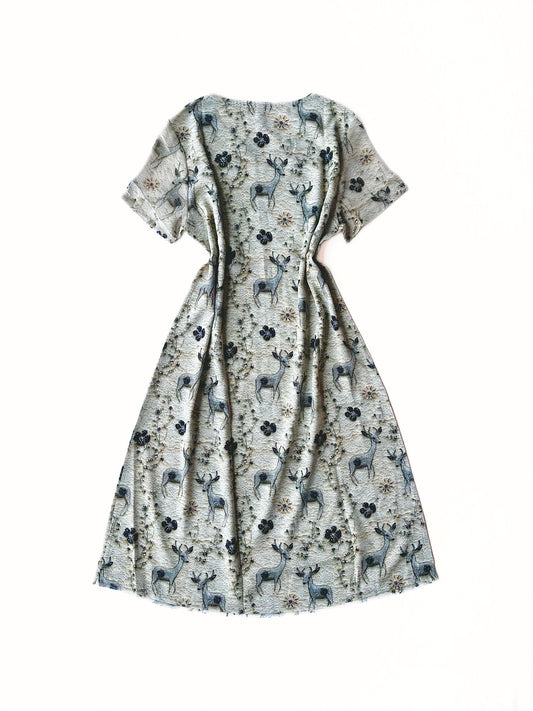 Embroidered Deer Lace Dress