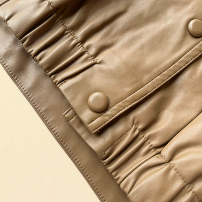 Classic Brown Genuine Leather Jacket