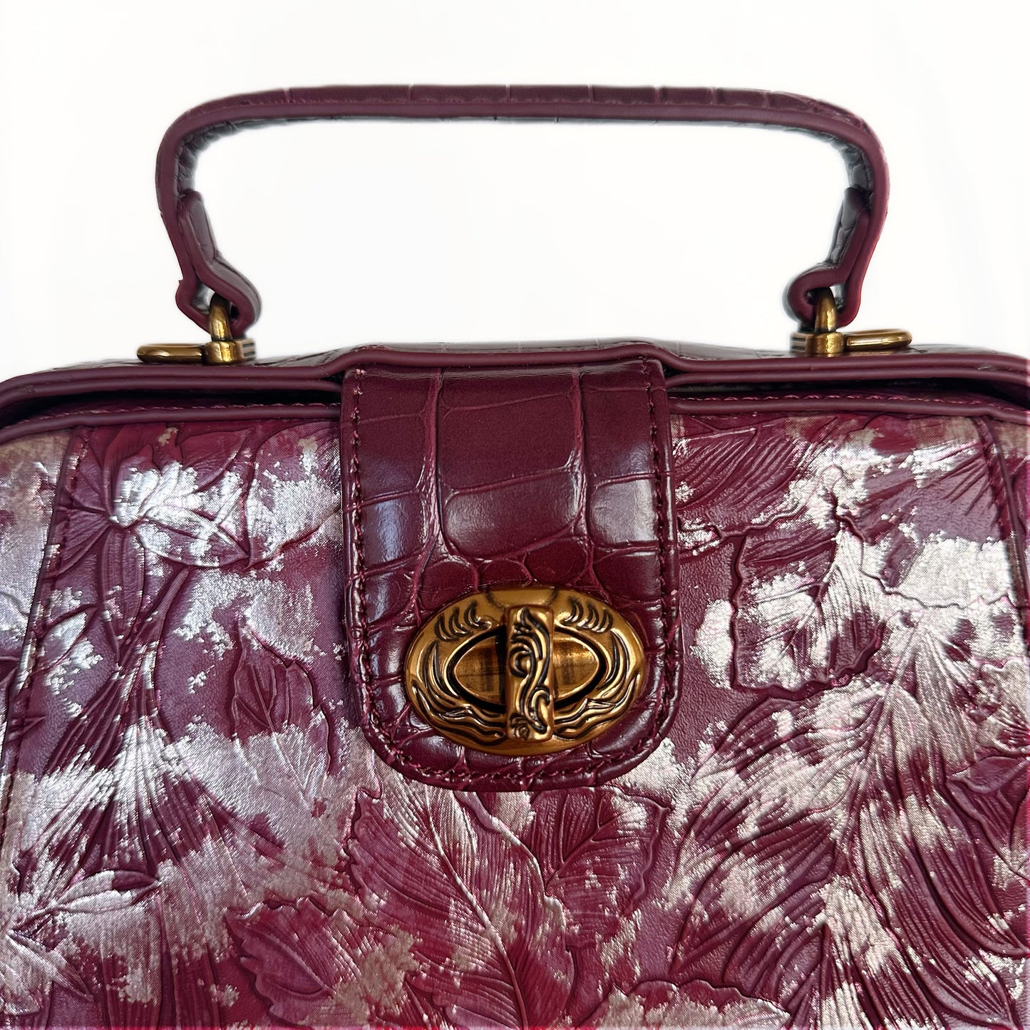 Vintage Embossed Leather Handbag