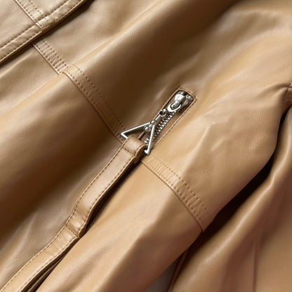 Classic Brown Genuine Leather Jacket