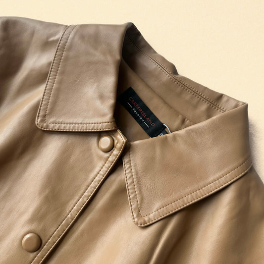 Classic Brown Genuine Leather Jacket