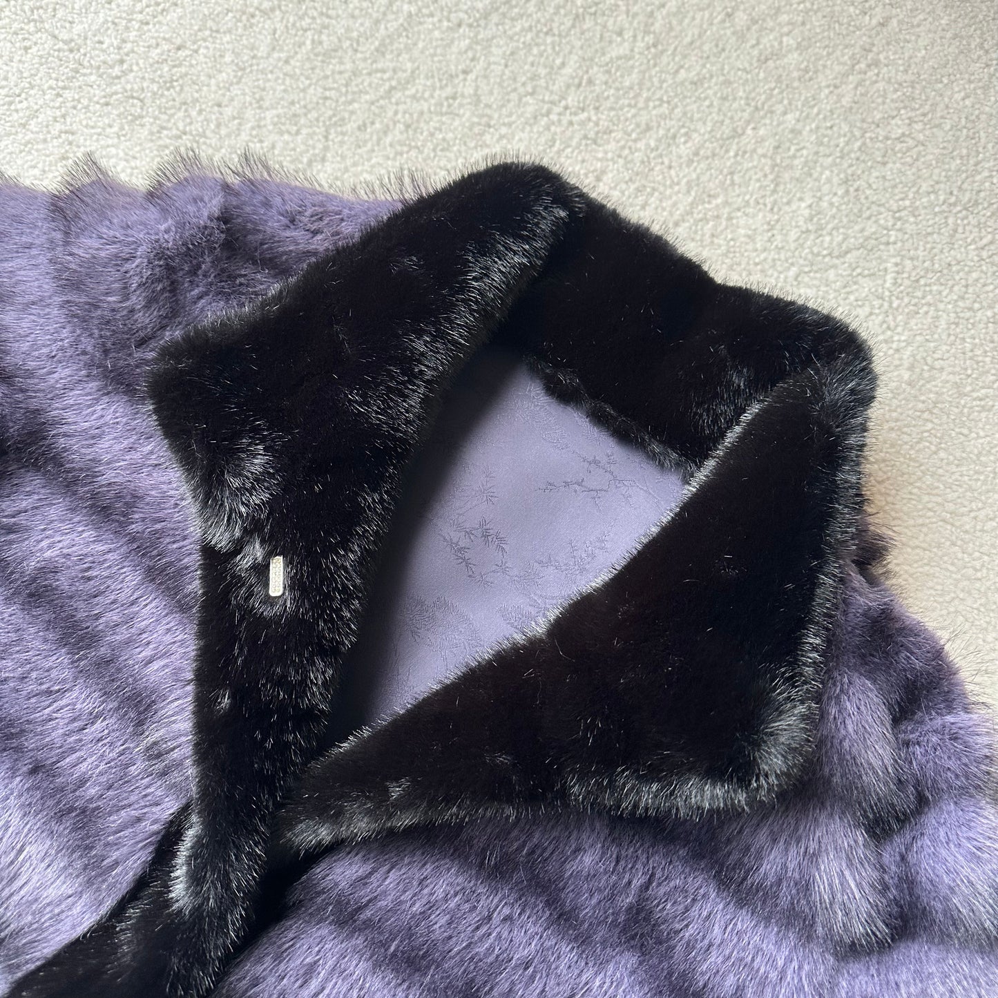 Lavender Faux Fur Coat