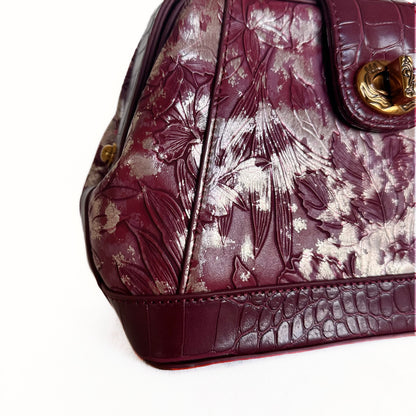 Vintage Embossed Leather Handbag